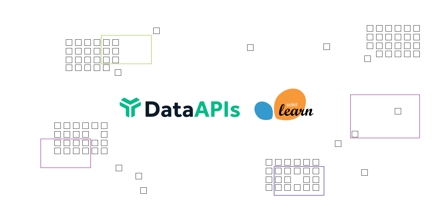 The Data APIs logo next to the scikit-learn logo.