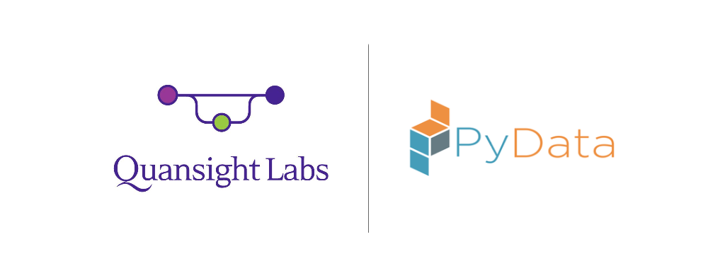 Image featuring the Quansight logo alongside the PyData logo in close proximity
